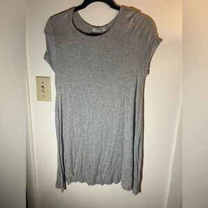 Gray tee shirt dress